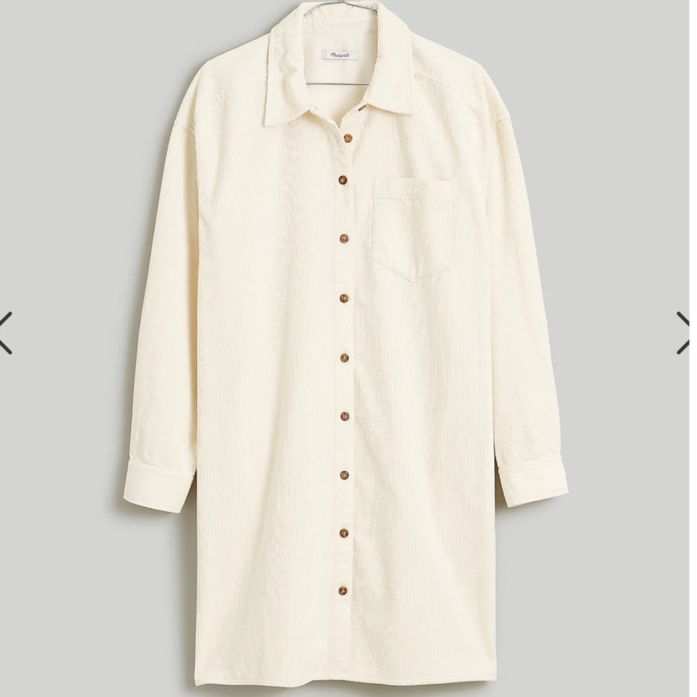 Madewell Corduroy Shirtdress